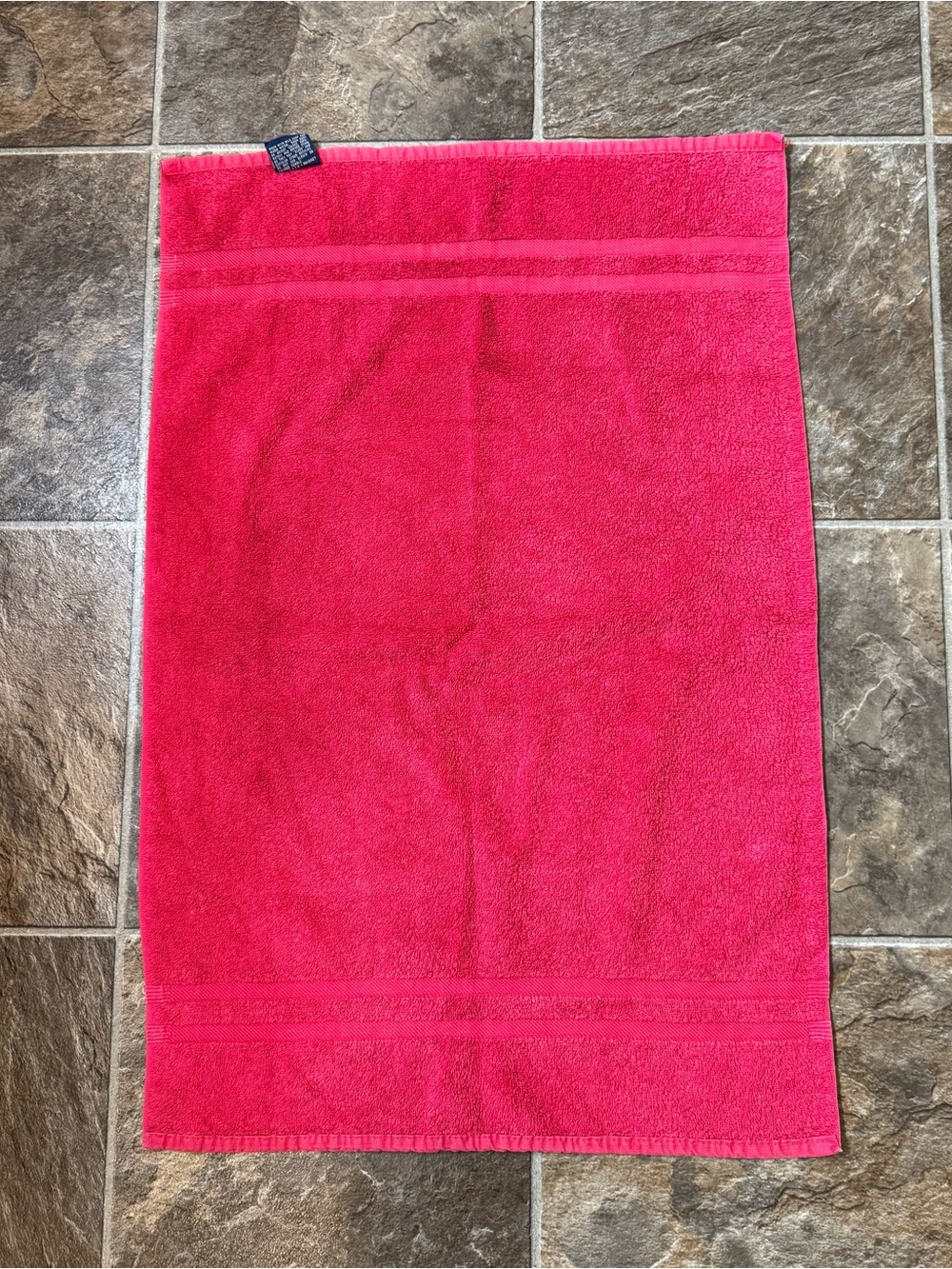 Vtg Ralph Lauren Pink Cotton Hand Towel 19 X 30 in MADE IN USA
